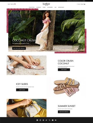 eCommerce website: Botkier
