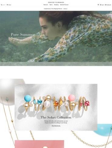 eCommerce website: David Yurman