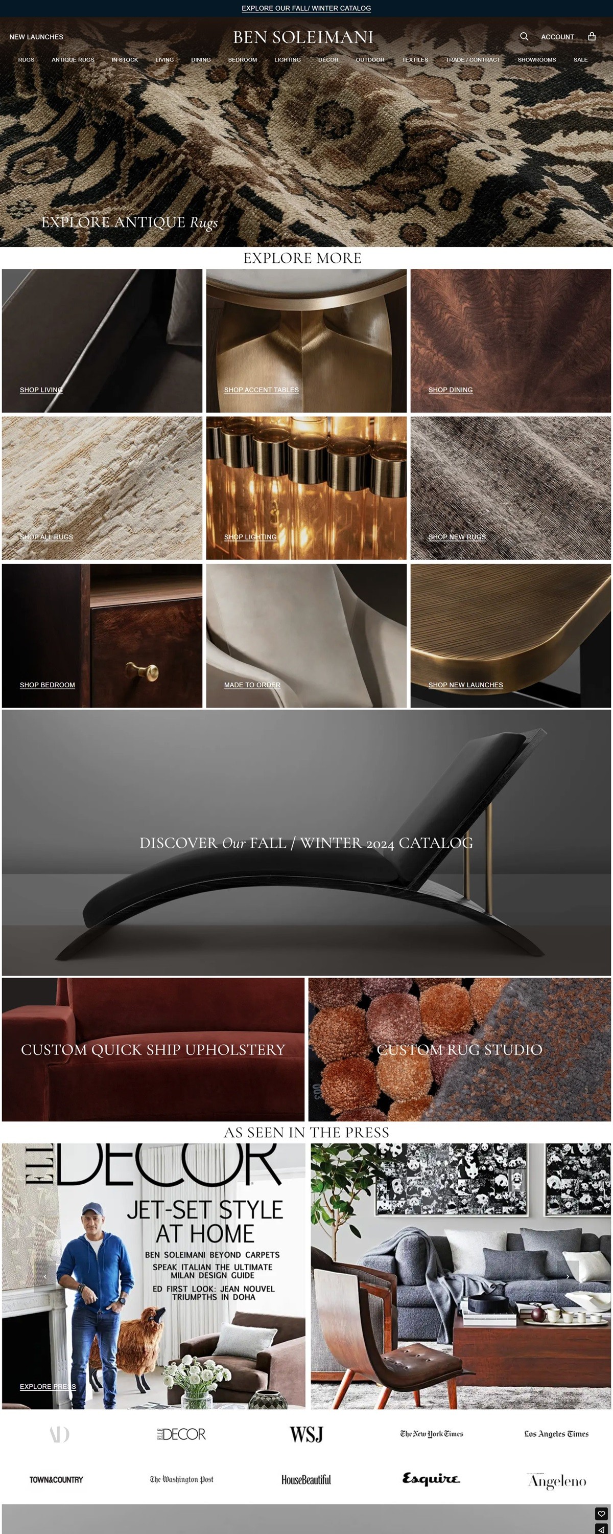 eCommerce website: Ben Soleimani