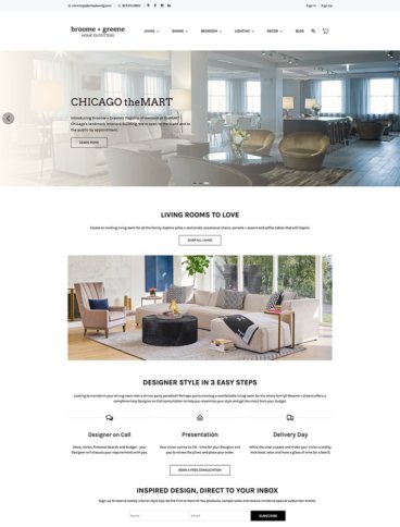 eCommerce website: Broome & Greene