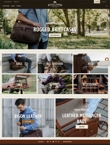 eCommerce website: Buffalo Jackson Trading Co.