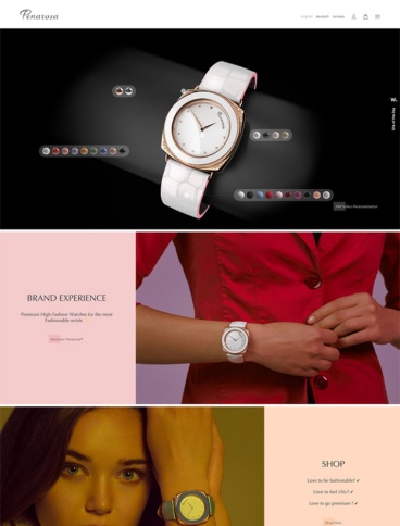 eCommerce website: Penarosa Watches