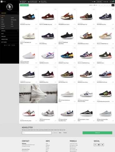 eCommerce website: Sneakerdistrict