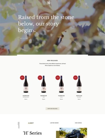 eCommerce website: Head Wines