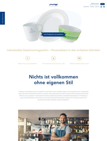 eCommerce website: myTableware