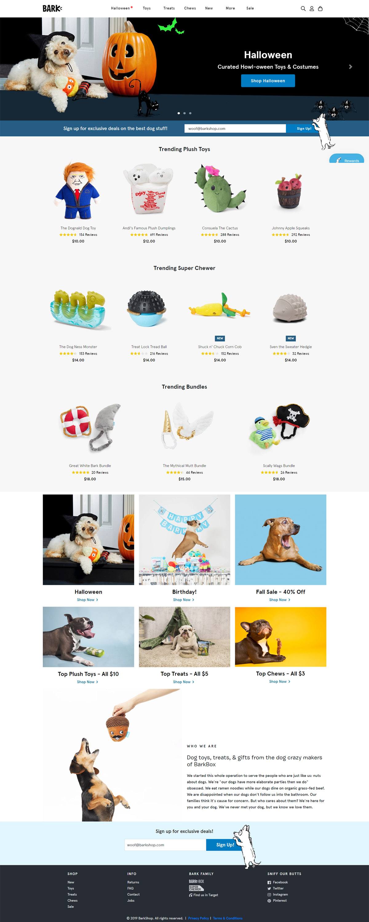 eCommerce website: BarkShop