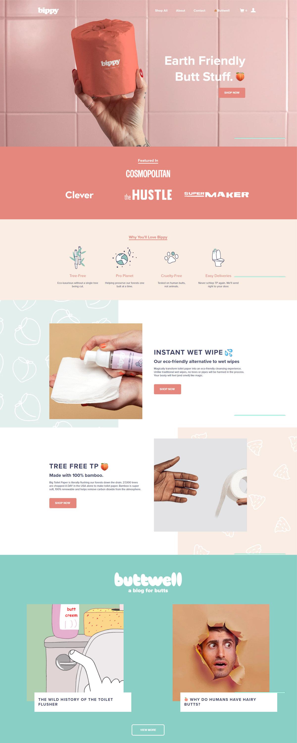 eCommerce website: Bippy