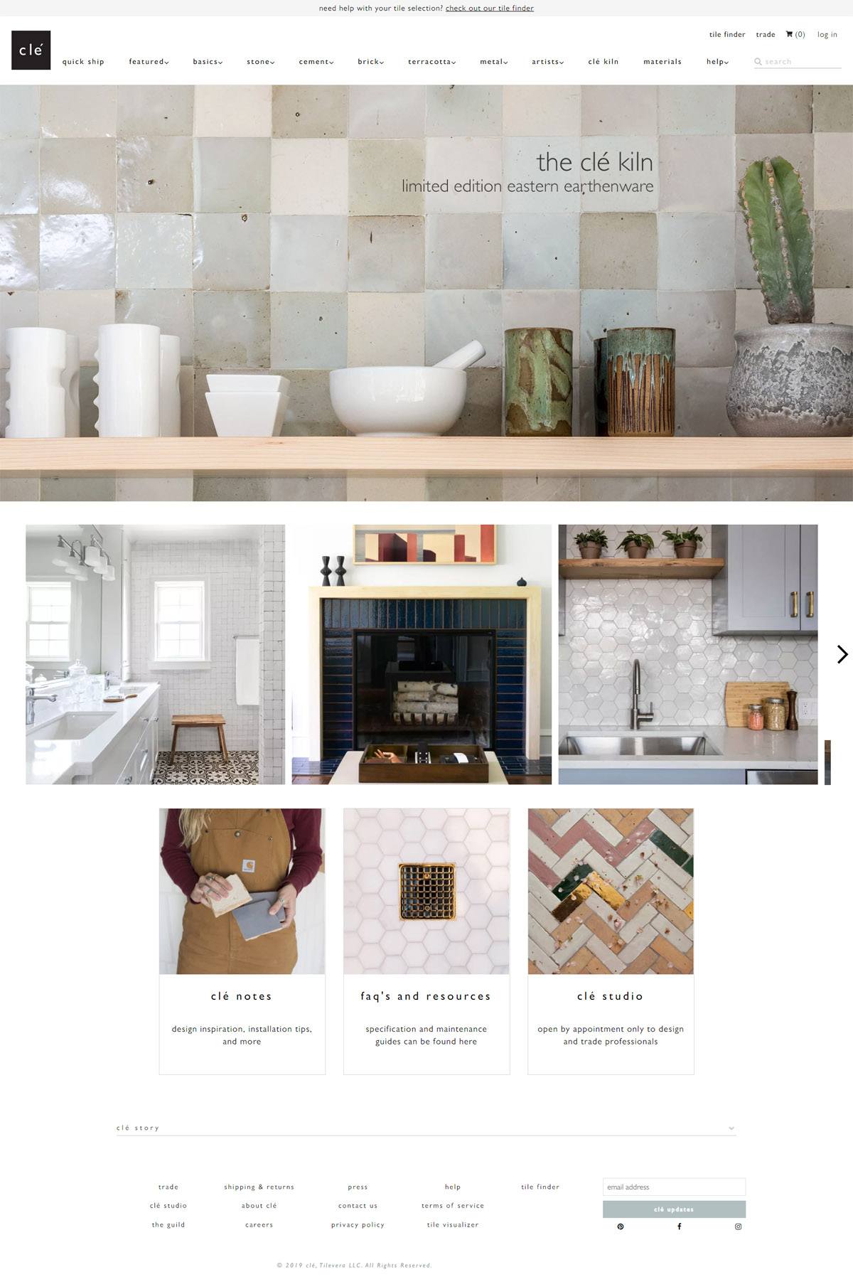 eCommerce website: clé