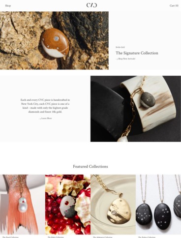 eCommerce website: CVC Stones