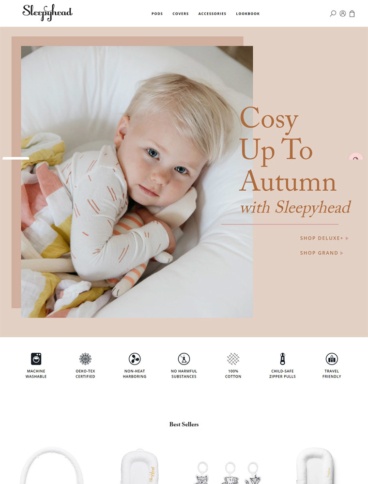 eCommerce website: Sleepyhead