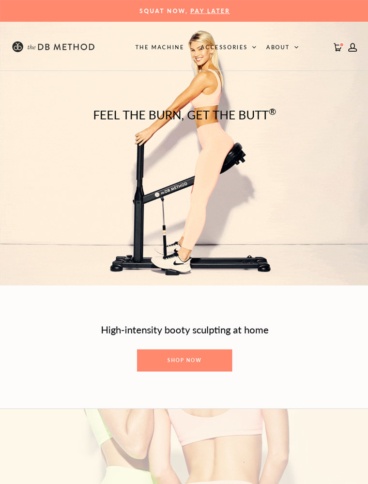 eCommerce website: The DB Method