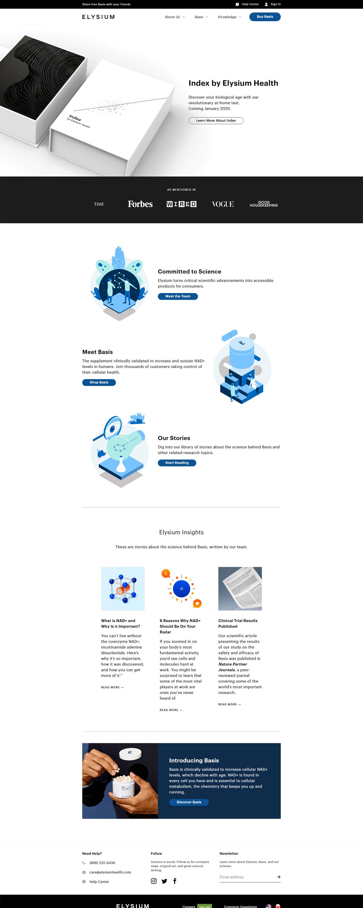 eCommerce website: Elysium