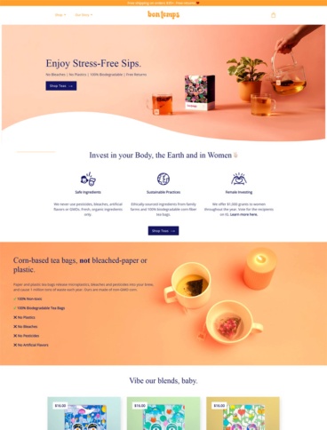 eCommerce website: Bon Temps