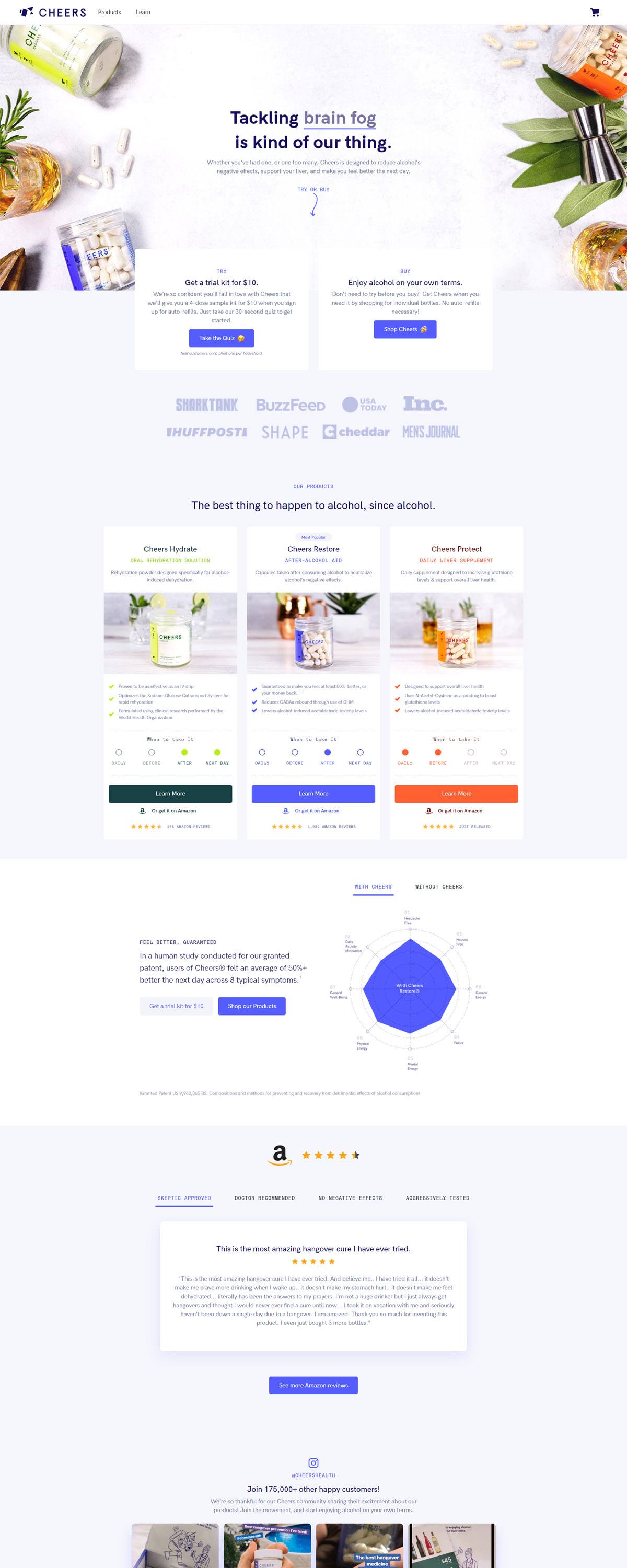 eCommerce website: Cheers