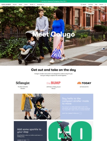 eCommerce website: Colugo