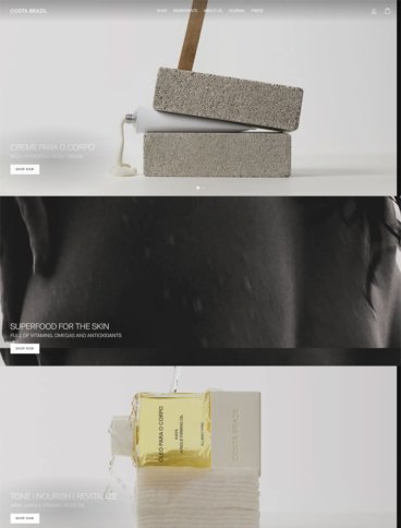 eCommerce website: Costa Brazil