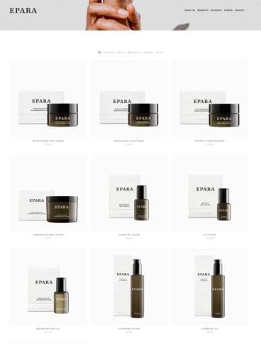 eCommerce website: Epara