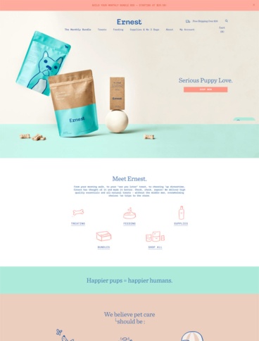 eCommerce website: Ernest