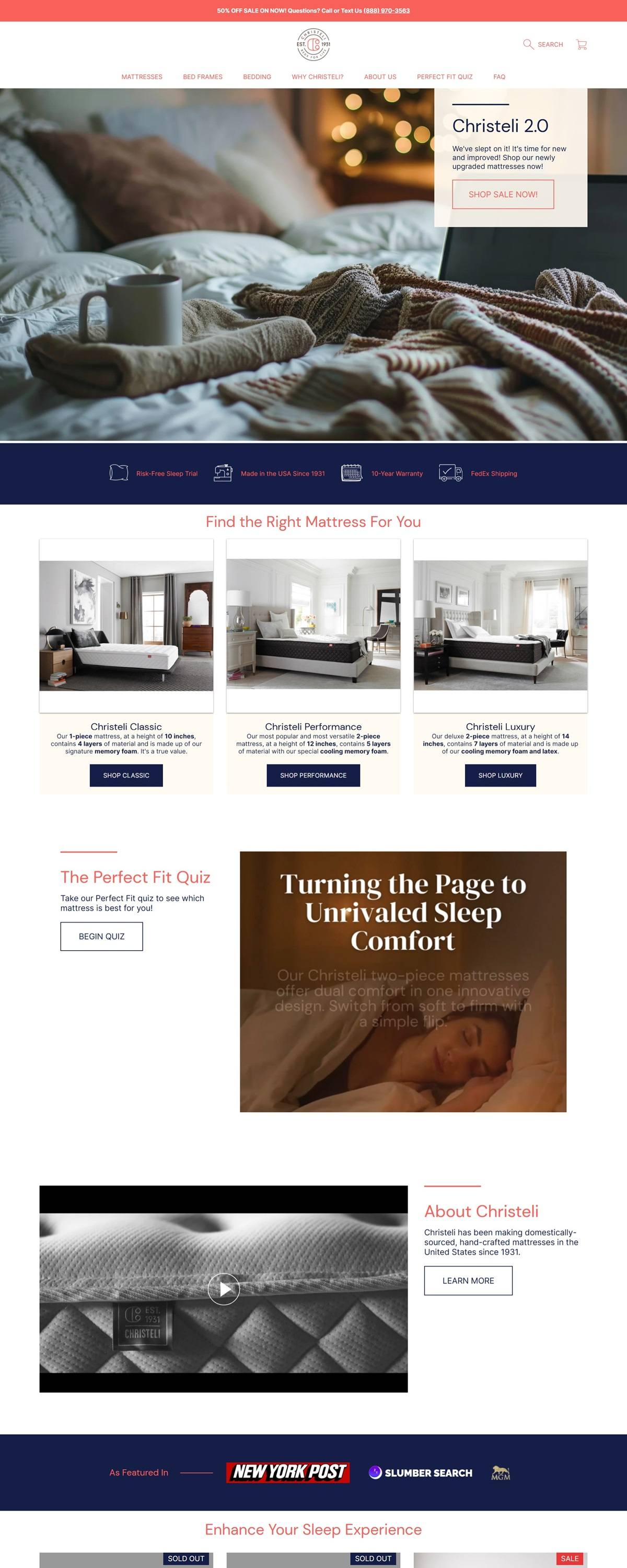 eCommerce website: Christeli