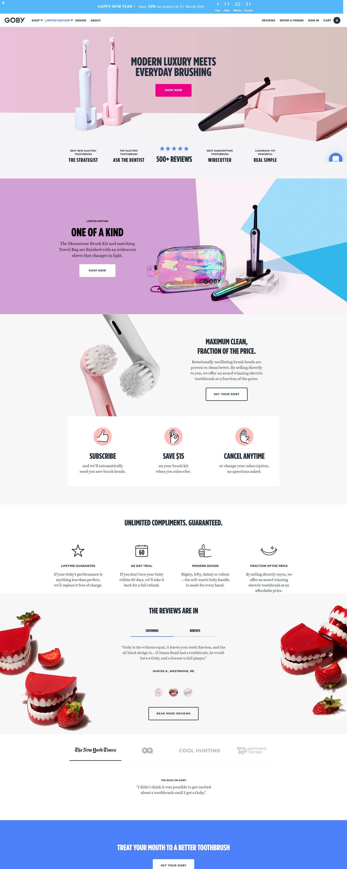eCommerce website: GOBY