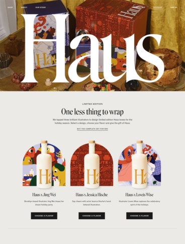eCommerce website: Haus