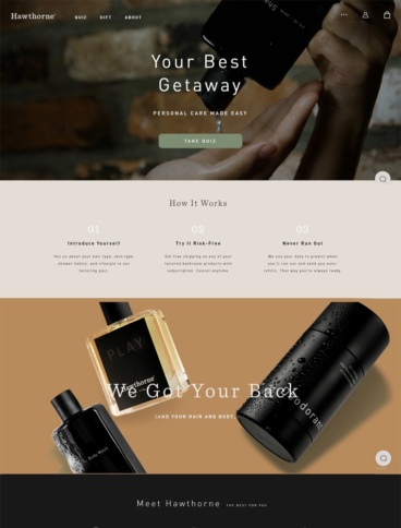 eCommerce website: Hawthorne
