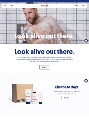 eCommerce website: Huron