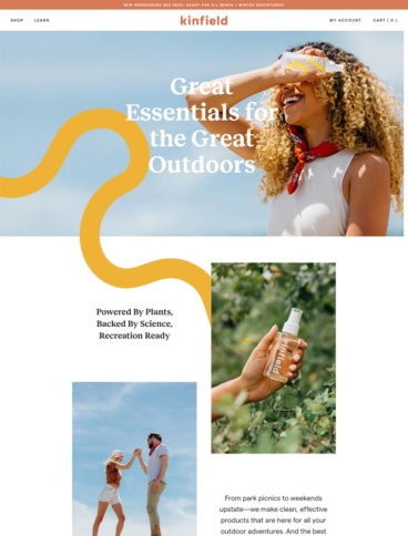 eCommerce website: Kinfield