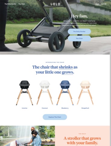 eCommerce website: Lalo