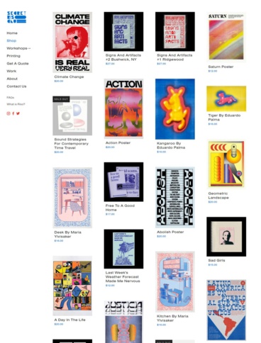 eCommerce website: Secret Riso Club