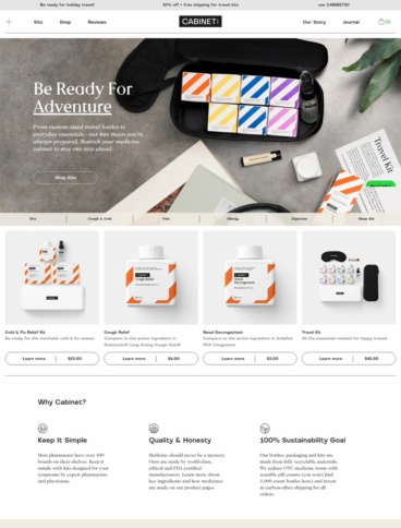 eCommerce website: Cabinet