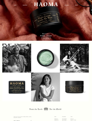 eCommerce website: Haoma