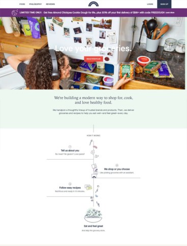 eCommerce website: Hungryroot