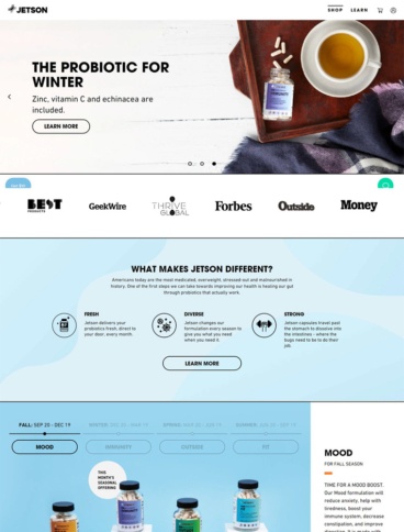 eCommerce website: Jetson