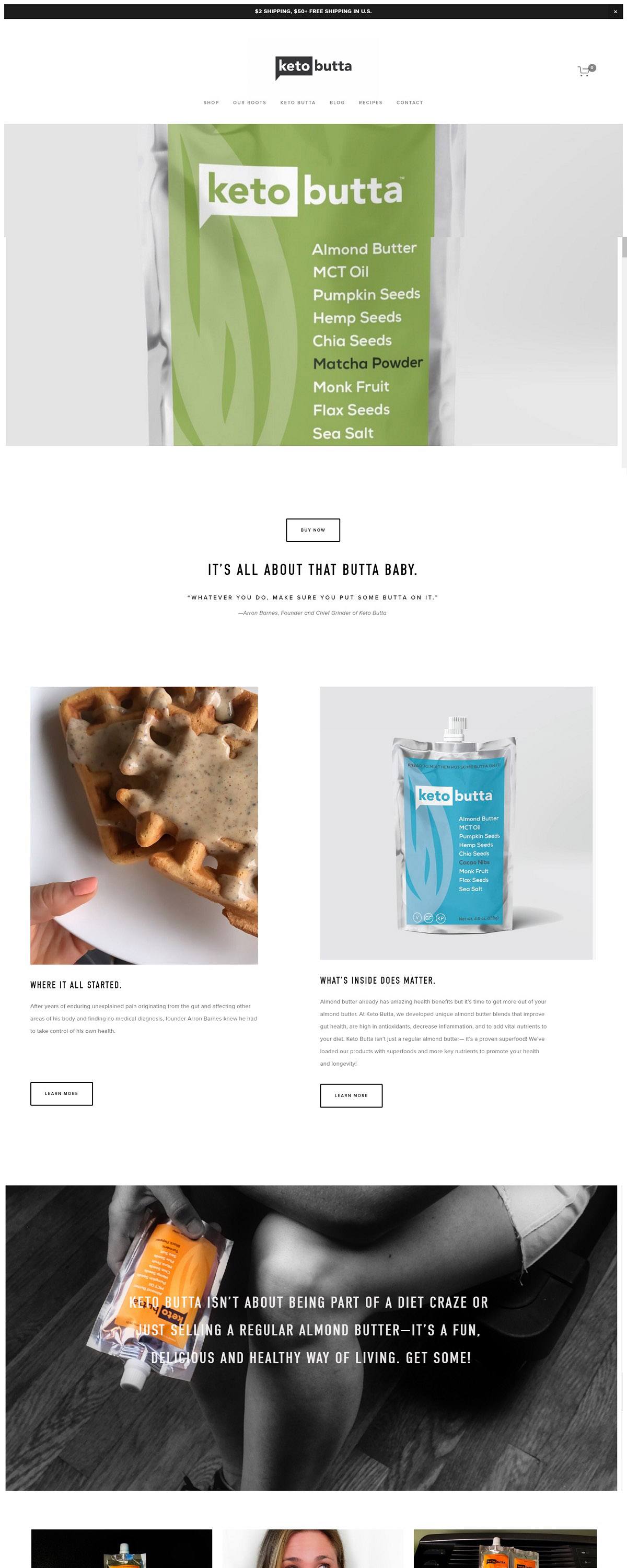 eCommerce website: Keto Butta