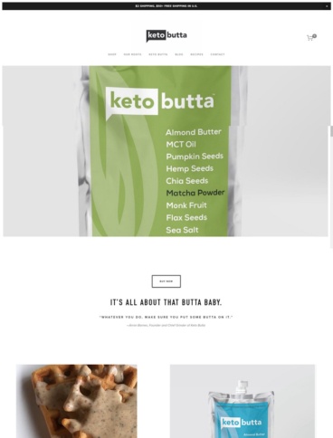 eCommerce website: Keto Butta