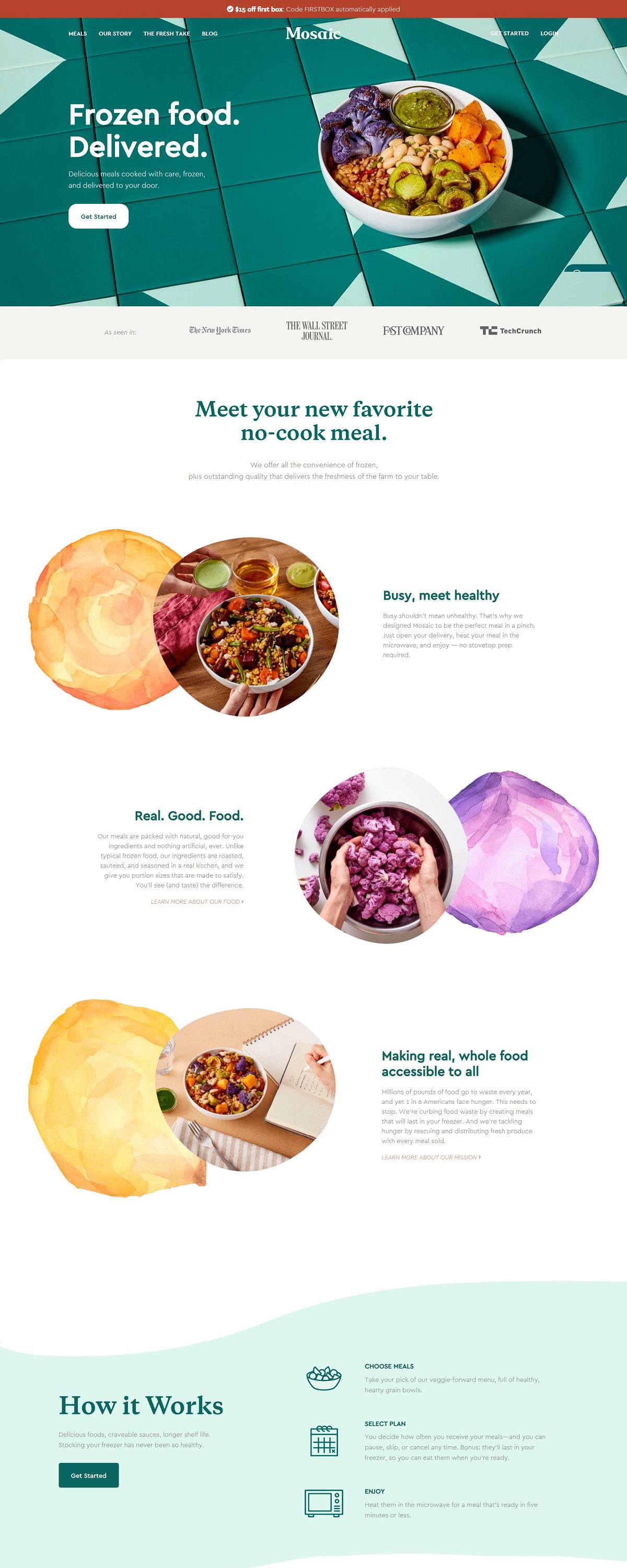 eCommerce website: Mosaic