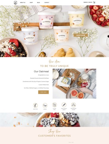 eCommerce website: Mylk Labs