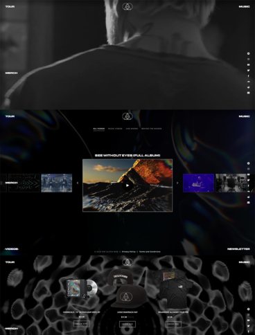 eCommerce website: The Glitch Mob