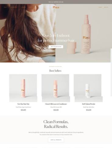 eCommerce website: Playa