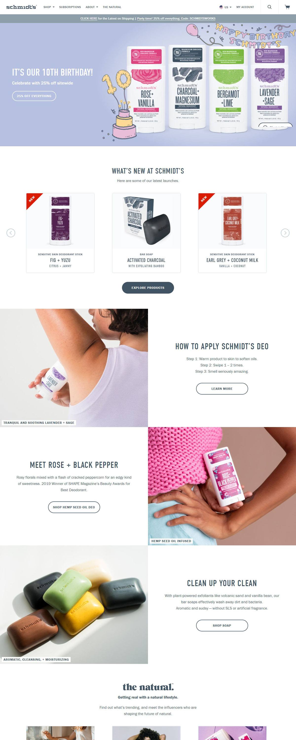 eCommerce website: Schmidt’s