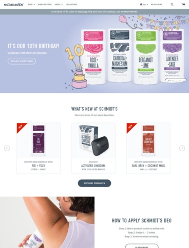 eCommerce website: Schmidt’s