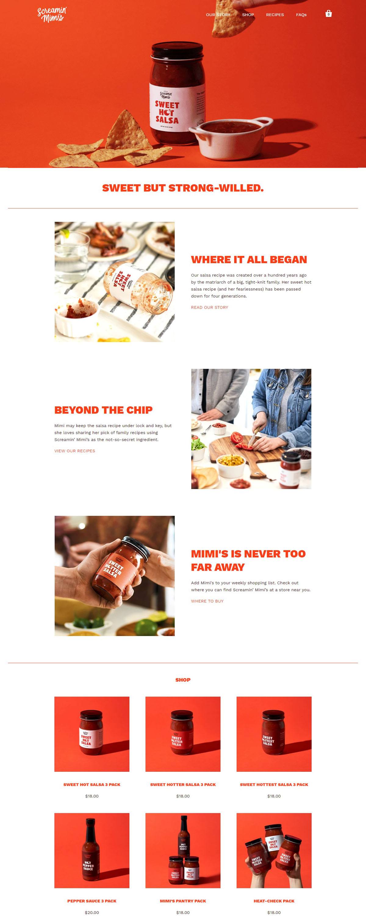 eCommerce website: Screemin’ Mimi’s