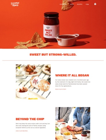 eCommerce website: Screemin’ Mimi’s