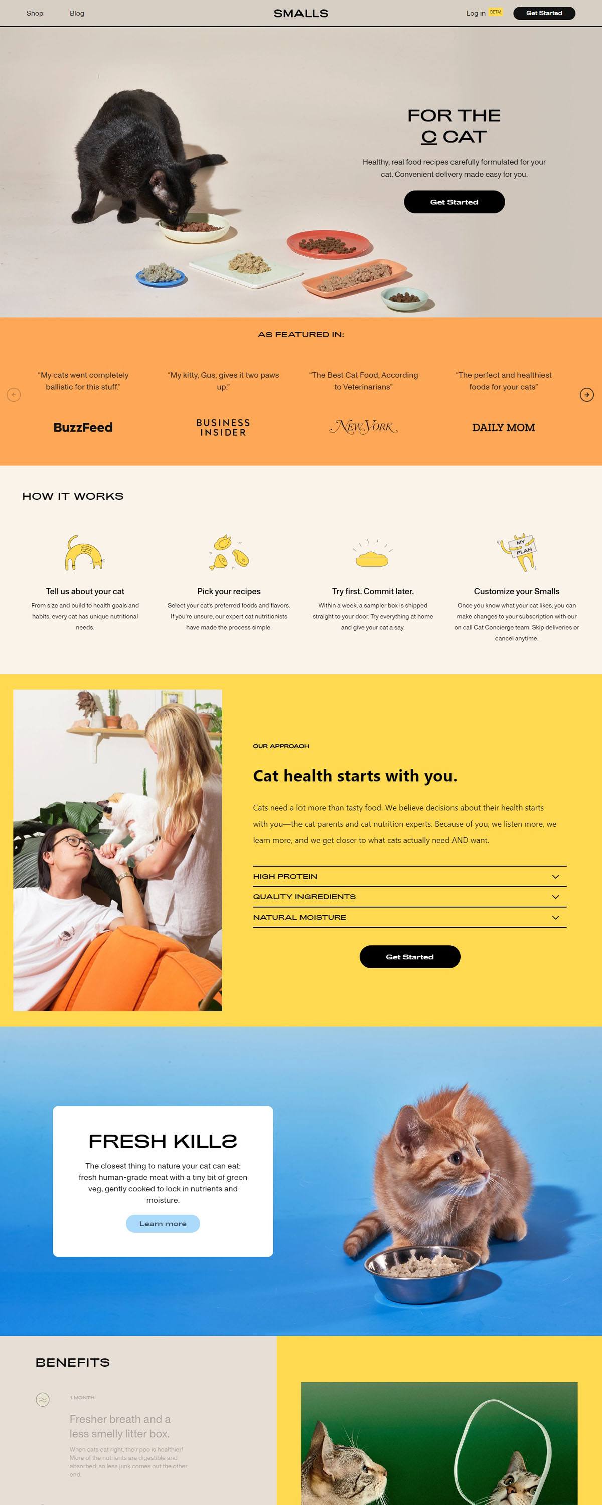 eCommerce website: Smalls