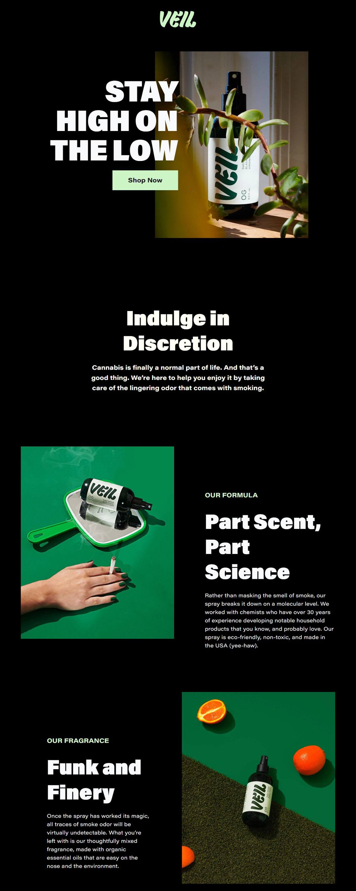 eCommerce website: Veil