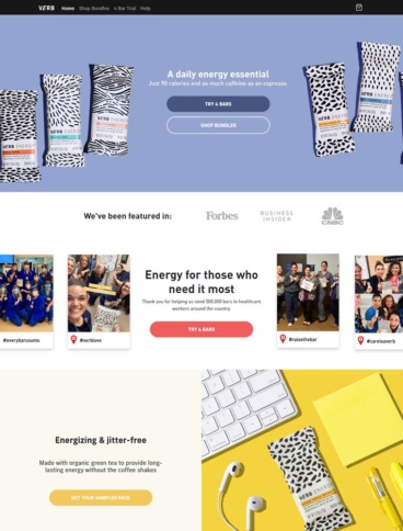 eCommerce website: Verb Energy