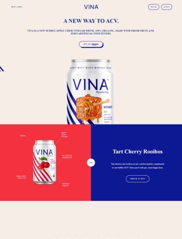 eCommerce website: Vina