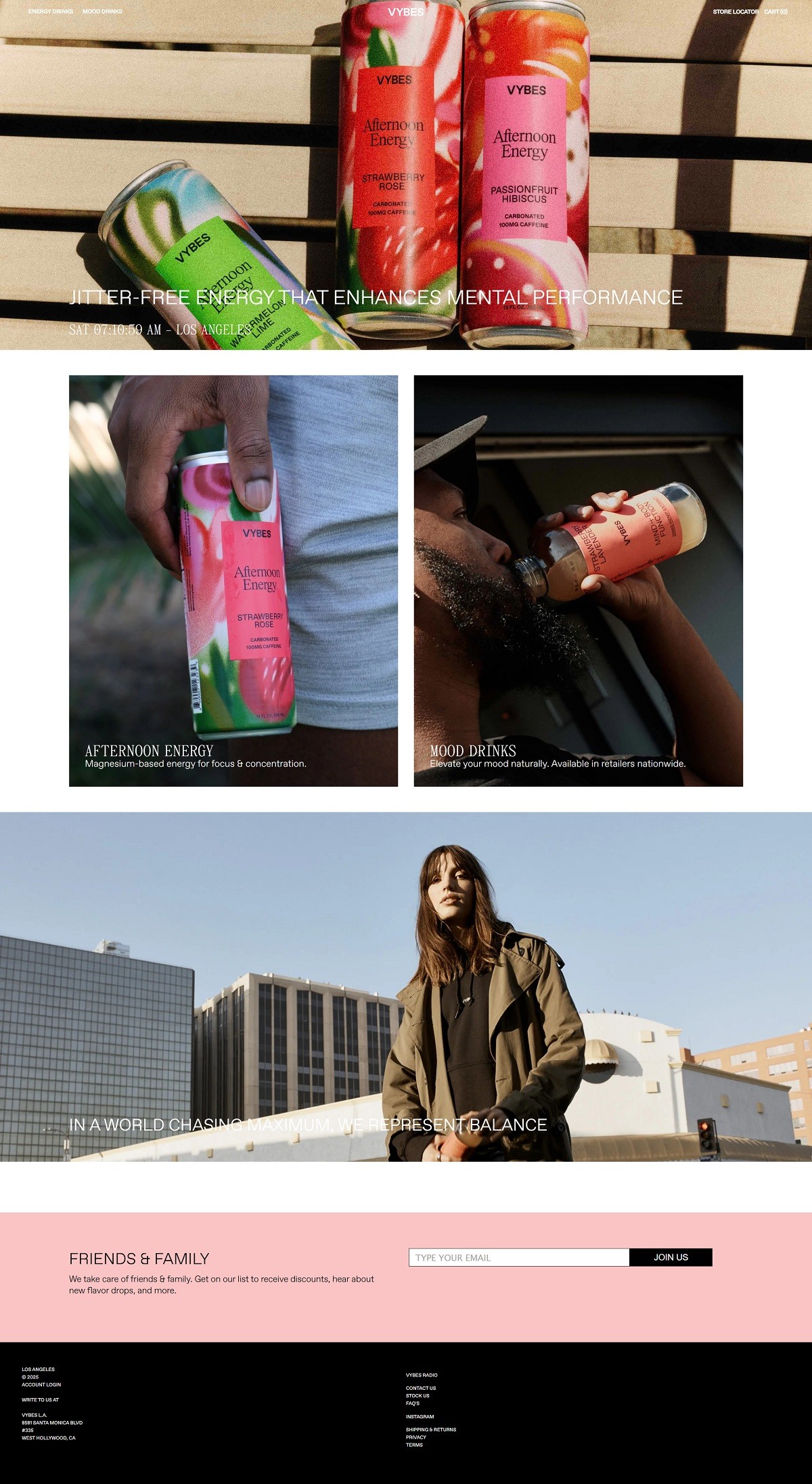 eCommerce website: VYBES