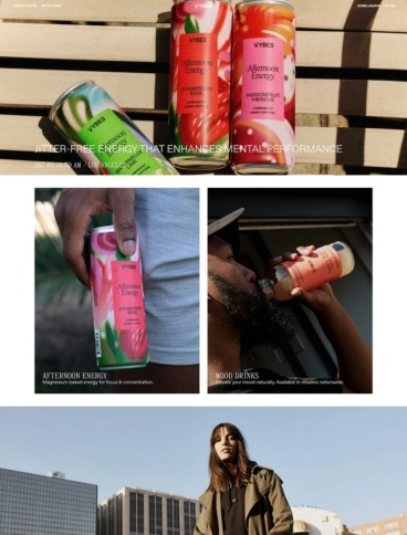 eCommerce website: VYBES